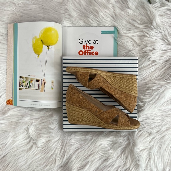 Jack Rogers Palmer Crisscross Wedge Espadrille size 6.5 - Picture 2 of 5